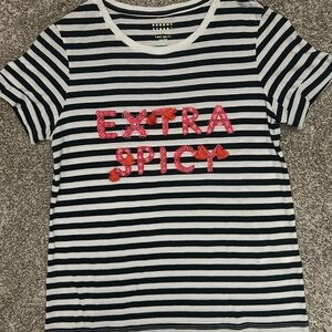 Kate Spade Extra Spicy Graphic Tee Small